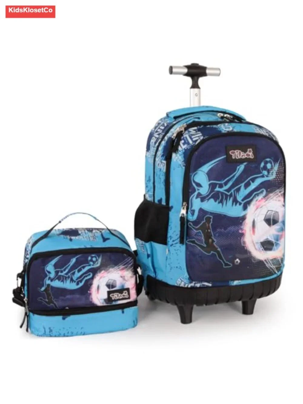 Rolling Backpack with Wheels for Kids School Travel Carry-On 35L Quiet Wheels